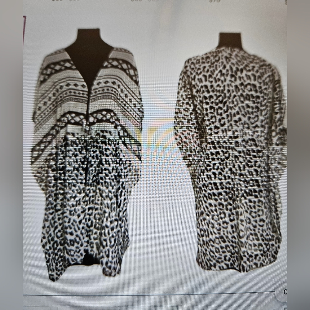Chic Black and White Swim Coverup
